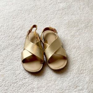 Cat & Jack gold sandals. Size 9.